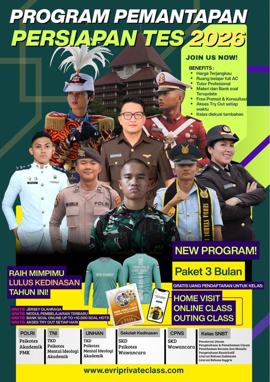 Pengumuman 1 Evri Private Class